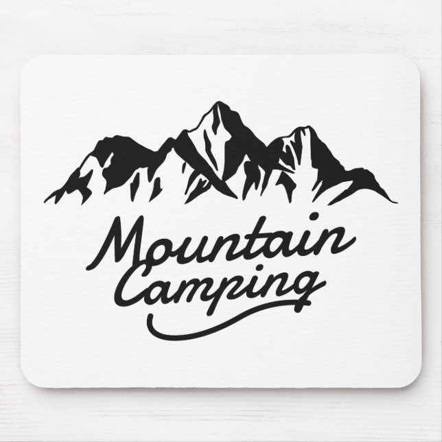 Tapis De Souris Camping de montagne (Devant)