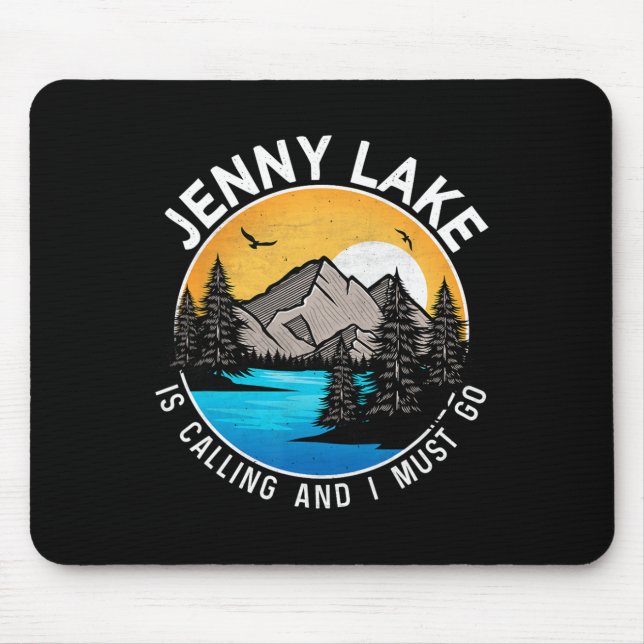 Tapis De Souris Camping de pêche - Lakeview Jenny Lake (Devant)
