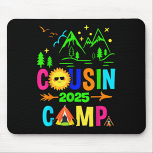 Tapis De Souris Camping familial Vacances été Équipe Cousin Camp 2