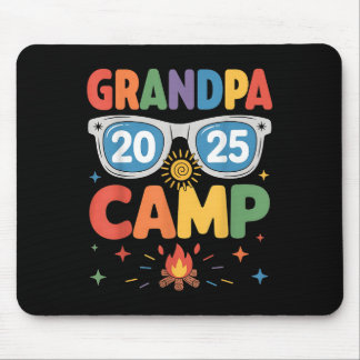 Tapis De Souris Camping Grand-père 2025 Vacances Familiales Campin