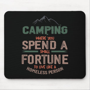Tapis De Souris Camping Où Vous Dépensez Une Petite Fortune Pannea