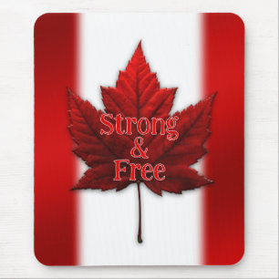 Tapis de souris Canada Rouge Tapis de souris Feuil