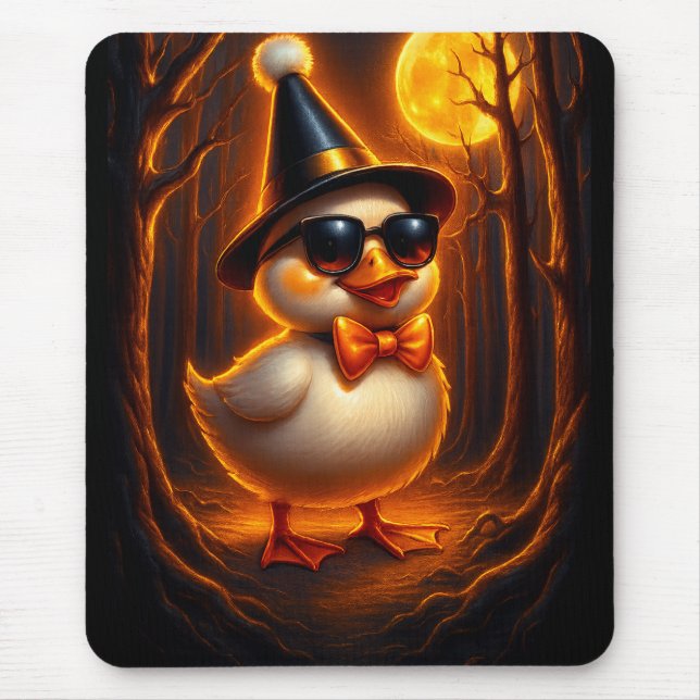 Tapis De Souris Canard de cuisine Halloween Souris - Drôle Drôle D (Devant)