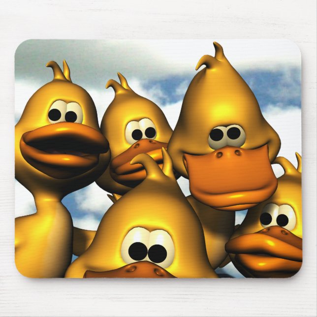Tapis De Souris Canard recueillant Mousepad (Devant)