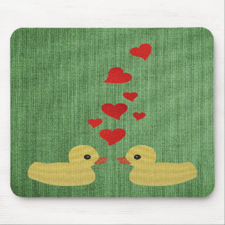 Tapis De Souris Canards dans l'amour Mousepad