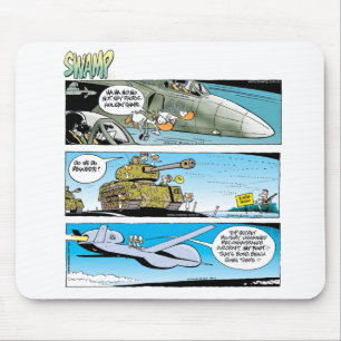 Tapis De Souris Canards de marais salissant avec les militaires