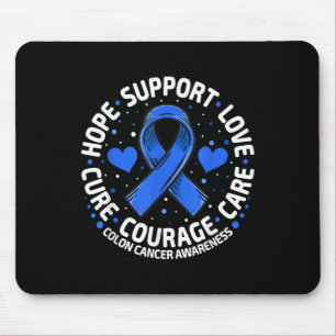 Tapis De Souris Cancer colorectal Soutien familial Cancer du côlon