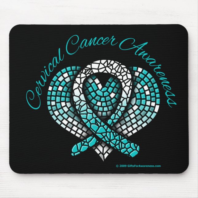 Tapis De Souris Cancer du col de l'utérus Cardiaque (Devant)