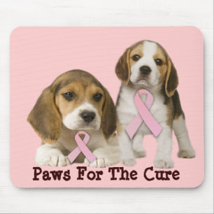 Tapis De Souris Cancer du sein Mousepad de beagle