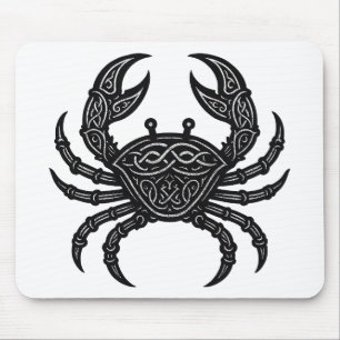 Tapis De Souris Cancer — Encre Hantée Zodiaque Crabe