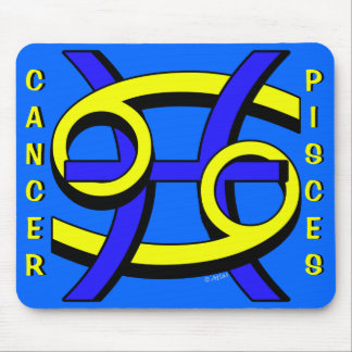 Tapis De Souris Cancer et Poissons PAR