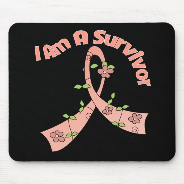 Tapis De Souris Cancer utérin Je Suis Un Survivant (Devant)