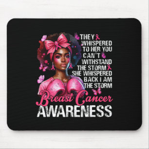 Tapis De Souris Cancer Warrior Je suis la tempête Forte Femmes Rib