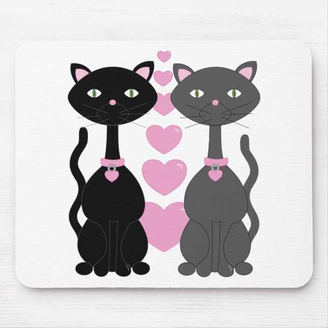 Tapis De Souris Candy Kitty en amour (Devant)
