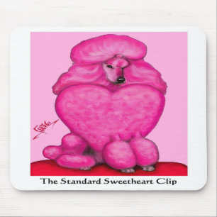 Tapis De Souris Caniche Mousepad d'amoureux