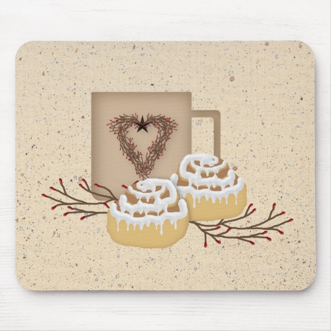 Tapis De Souris Cannelle Rolls Mousepad (Devant)