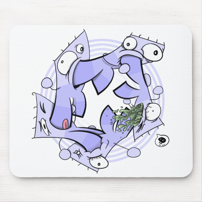 Tapis De Souris Cannibalisme circulaire (Devant)