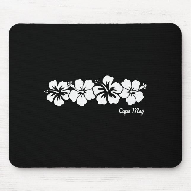 Tapis De Souris Cape May New Jersey Nj Hibiscus Flower Souvenir Me (Devant)