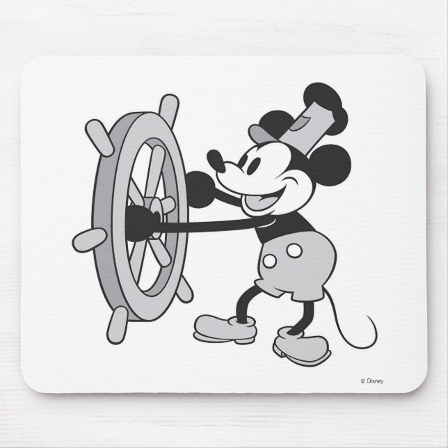 Tapis De Souris Capitaine de bateau à vapeur Mickey Mouse (Devant)