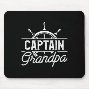 Tapis De Souris Capitaine Grand-Père Drôle Citation De Voile De Ba