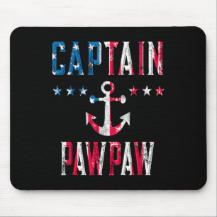Tapis De Souris Capitaine Patriote Pawpaw Drapeau Américain Vintag