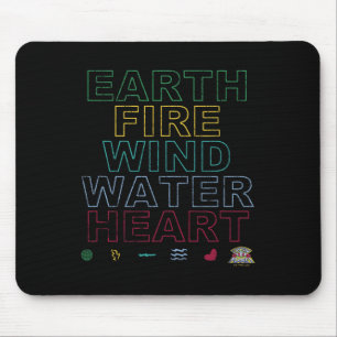 Tapis De Souris Capitaine Planète Jour des terres Terre Vent Feu E