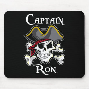 Tapis De Souris Capitaine Ron Vintage Personnalisé Pirate Bateau P