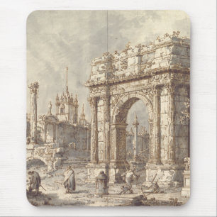 Tapis De Souris Caprice avec un arc de triomphe romain