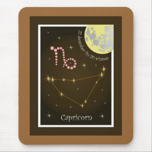 Tapis De Souris Capricorn 22 décembre fin 20 schaner Mauspad