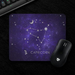 Tapis De Souris Capricorne de violet zodiaque Horoscope astrolog