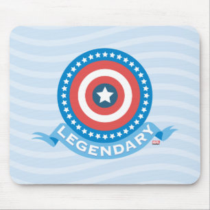 Tapis De Souris Captain America "Légendaire" Bouclier Patriotique