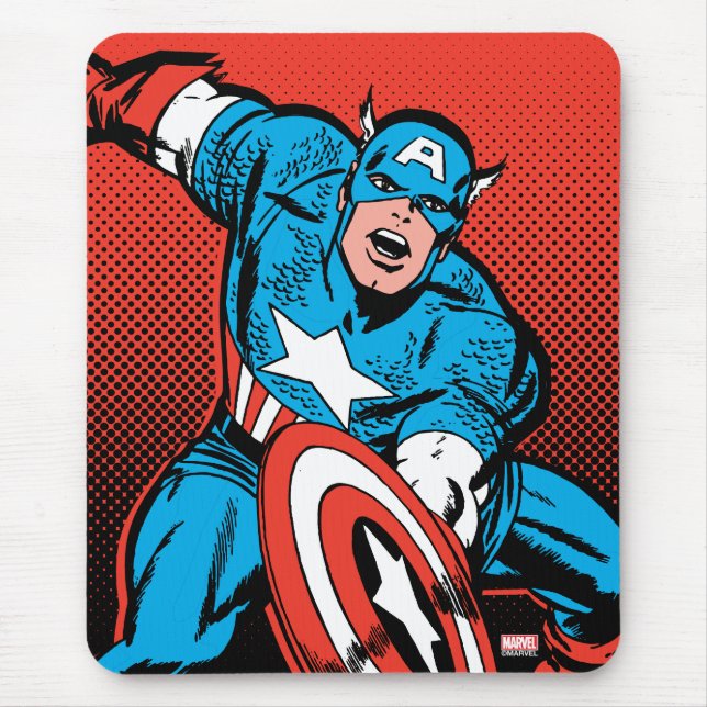 Tapis De Souris Captain America Shield (Devant)