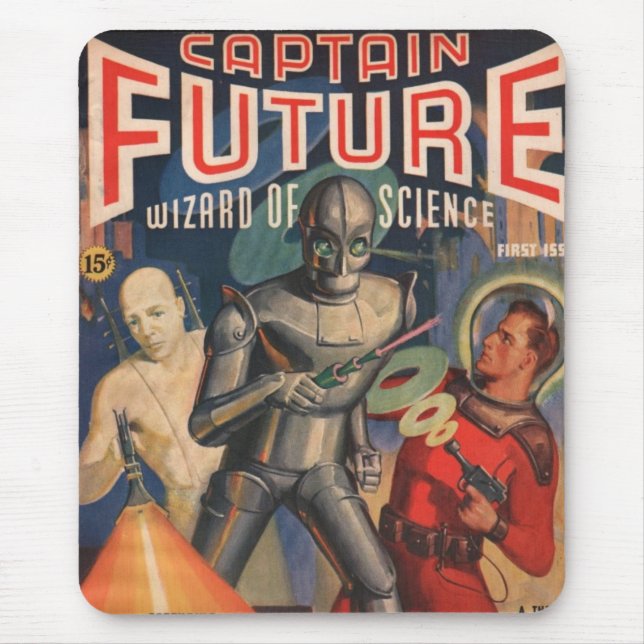Tapis De Souris Captain Future, magicien question de pulpe de la (Devant)