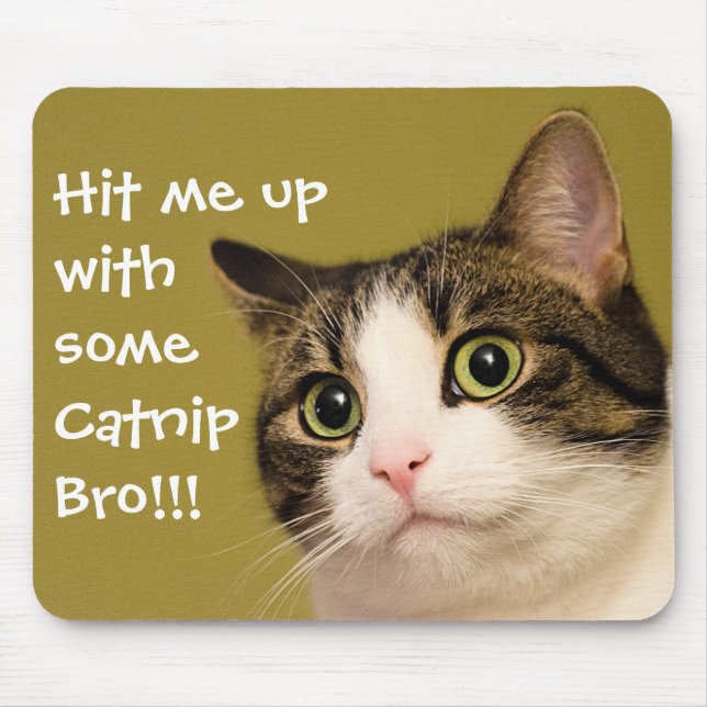 Tapis De Souris Capture de capture photo de chat amusant (Devant)