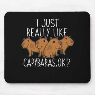 Tapis De Souris Capybara Cadeaux Enfants Femmes Cute Capybara