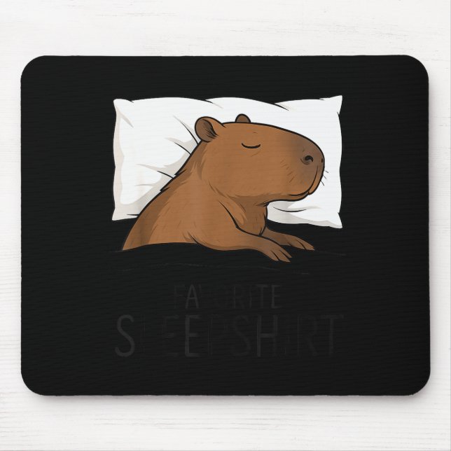 Tapis De Souris Capybara Favorite Sleepshirt Sleeng Pajamas Boys G (Devant)