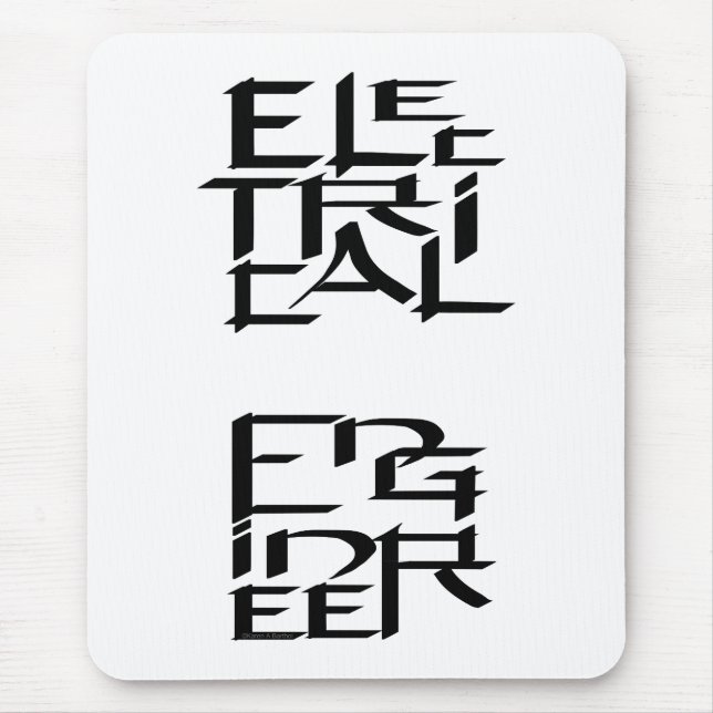 Tapis De Souris Caractère du génie électrique (Devant)