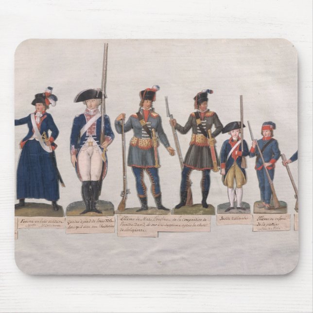 Tapis De Souris Caractères de la révolution française (Devant)
