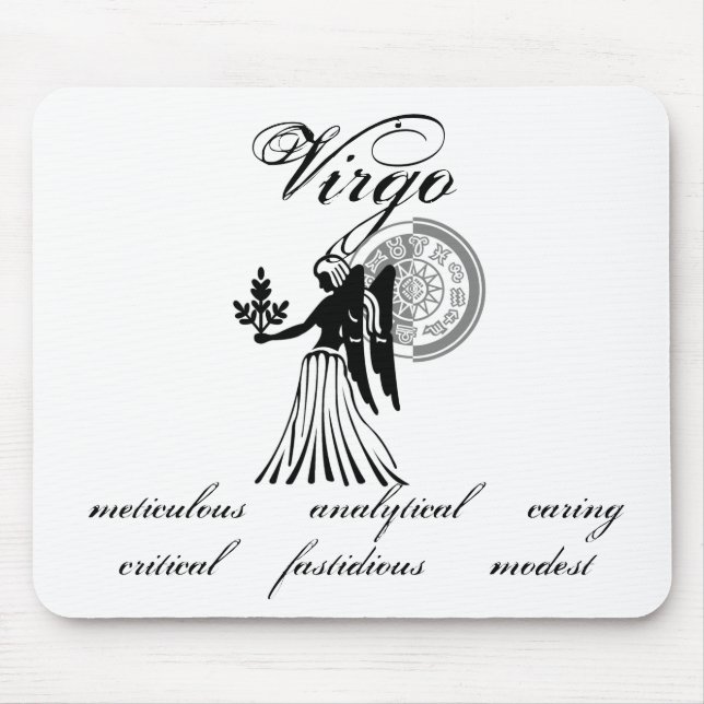 Tapis De Souris Caractéristiques de Virgo Angel personnalisables d (Devant)