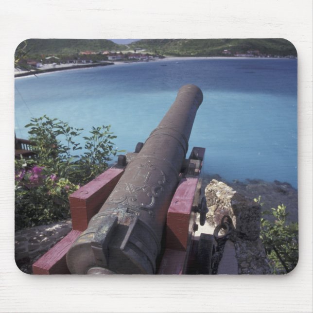 Tapis De Souris CARAÏBES, Saint-Barts, Connon pointant vers la bai (Devant)