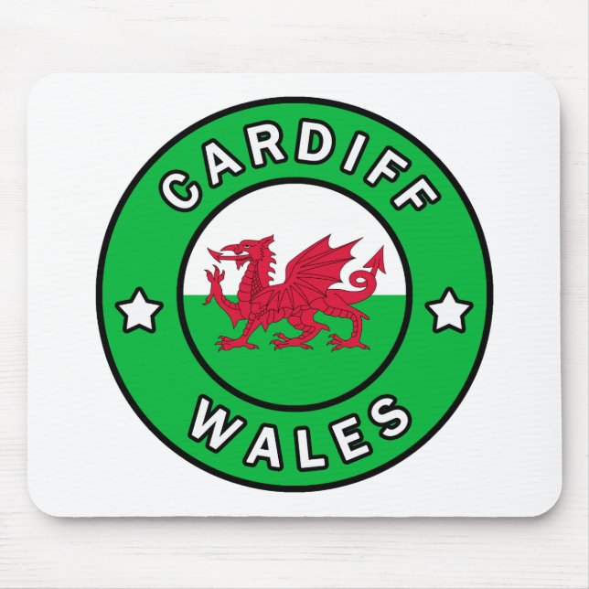 Tapis De Souris Cardiff Wales (Devant)