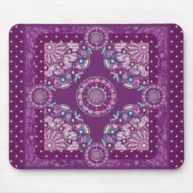 Tapis De Souris Cardinal Red Rosace (Devant)