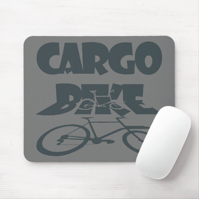 Tapis De Souris Cargo bike, bicyclette de chargement, roue de char (Avec souris)