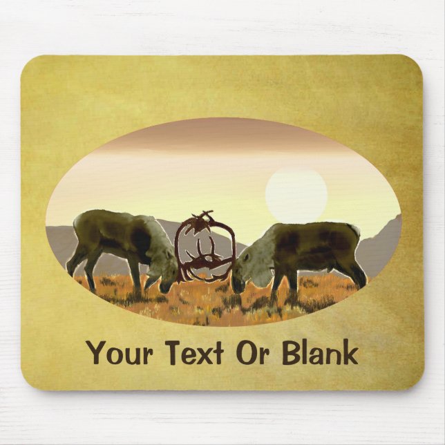 Tapis De Souris Caribou Duel (Devant)