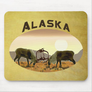 Tapis De Souris Caribou Duel - Alaska