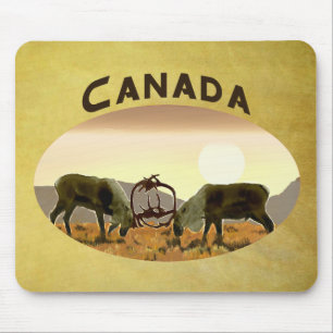 Tapis De Souris Caribou Duel - Canada