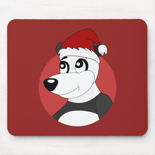 Tapis De Souris Caricature de Noël avec coussin de souris pour our (Devant)