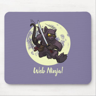 Tapis De Souris Caricature Ninja Katana de Ninja Ninja