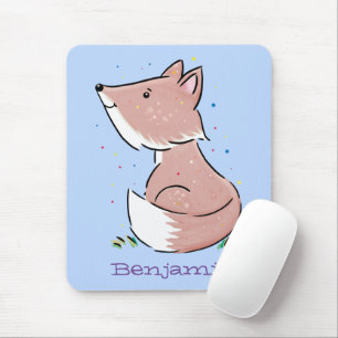 Tapis De Souris Caricature pour bébé renard