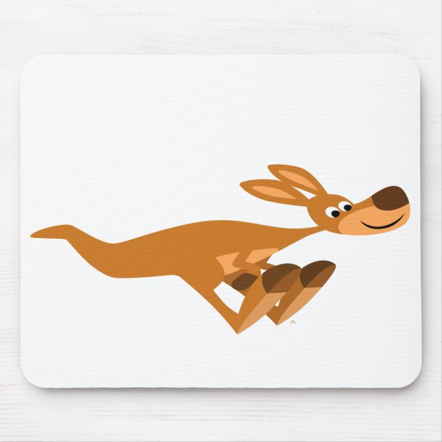 Tapis De Souris Caricature très rapide Kangaroo Mousepad (Devant)